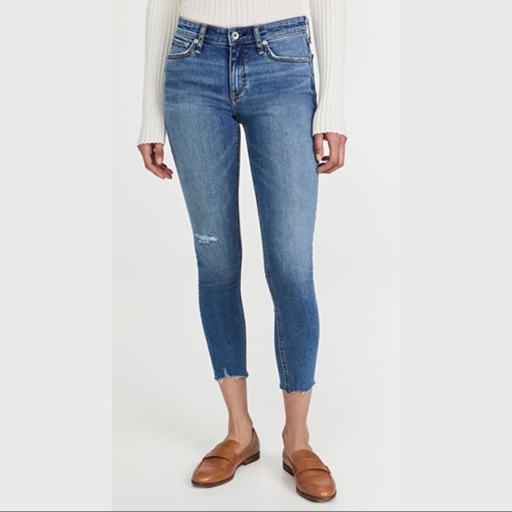 💛 Rag & Bone Catie Ankle Skinny Jeans Blue Denim